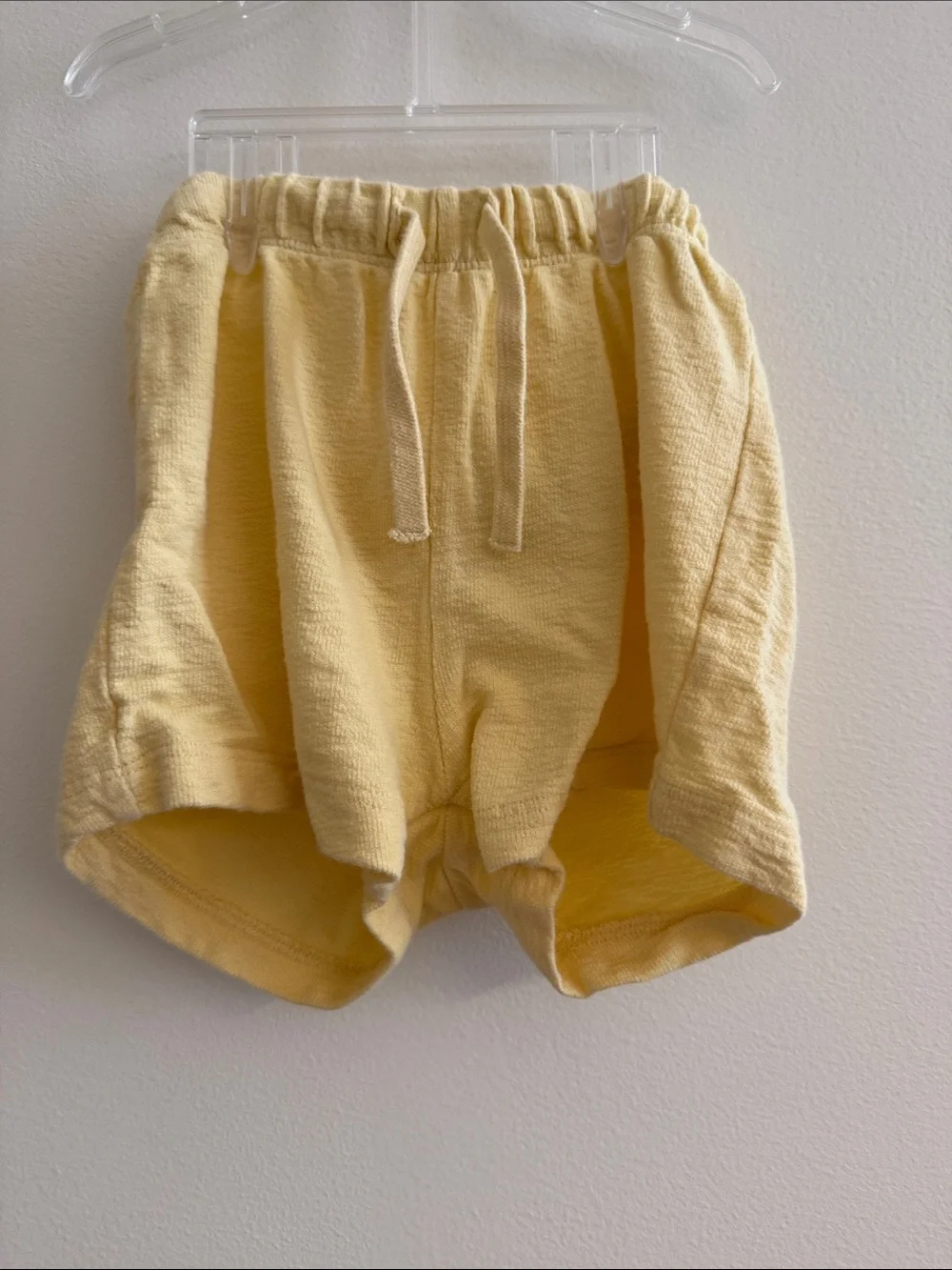 H&M Pale Yellow Terry Two-Piece Set with Orange Dino Patch